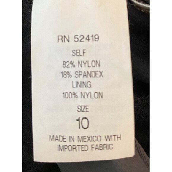 Boston Proper Gray Halter One-Piece Swimsuit Rhinestone Details Size 10 - Picture 6 of 11